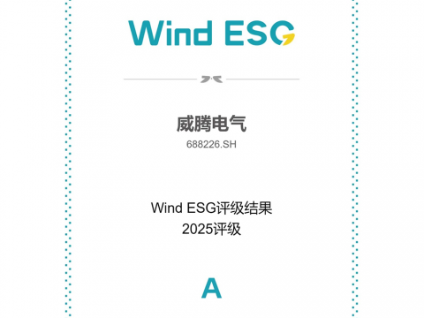 pp电子电气Wind ESG评级由BBB跃升至A级