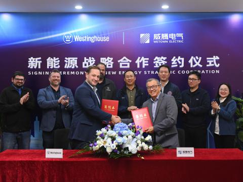 pp电子电气与西屋电气正式达玉成球新能源战略相助