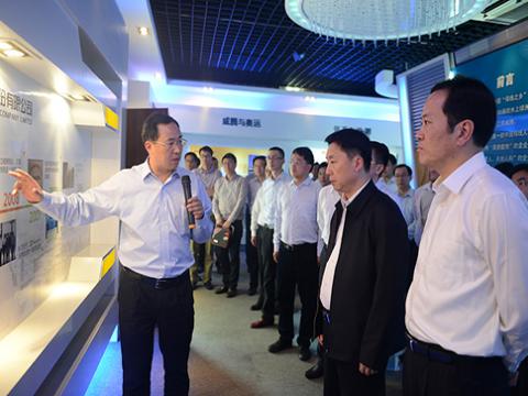 镇江市委书记夏锦文莅临pp电子股份视察